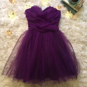 Purple Tulle Formal Dress